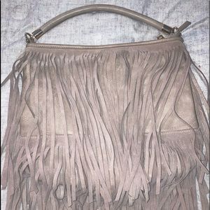 GUC Taupe purse with fringe